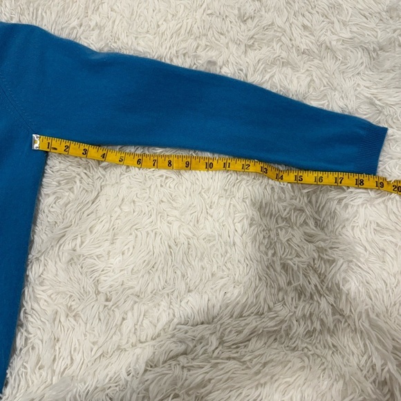Charter Club 100% Cashmere Pullover
Sweater 2-Ply M Mock Neck Blue - Picture 6 of 8